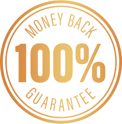 Money back guarantee stamp